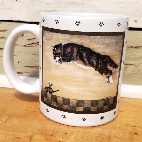 Pouncing Cat Coffee Mug - 1986, Lowell Herrero - Picture 2 of 5